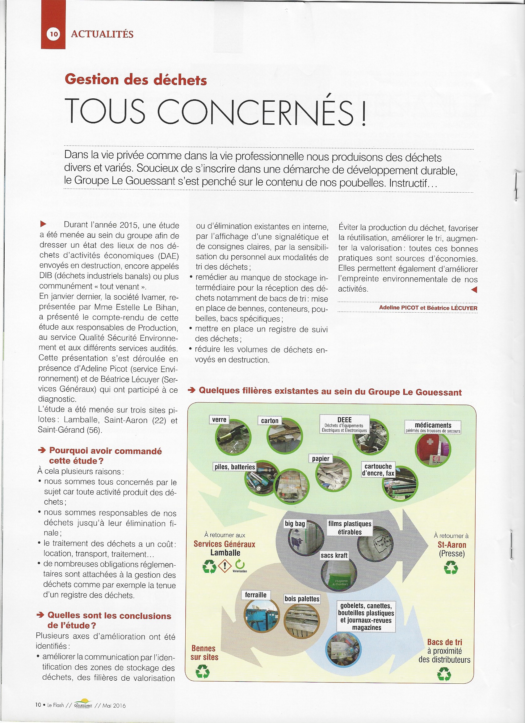 Accompagnement Gouessant tri et gestion déchets